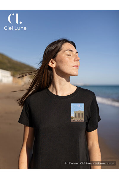 NEVERMIND Unisex Femei Bărbați Atena Acropolis Imprimat Design Special Tricou...