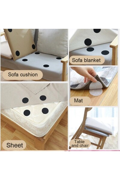 Q5concept 10 Set Carpet Rug Anti-Slip Velcro