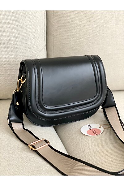 BAGLOVİS Geantă de mână și de umăr detaliată pentru coloană cu panglică cu 3 compartimente