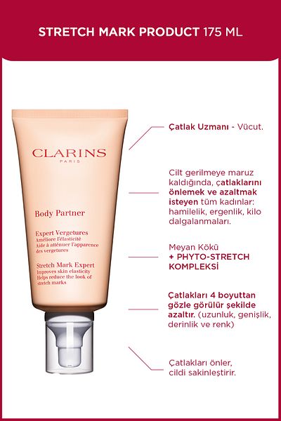 Clarins Body Partner 175 ml Dehnungsstreifencreme – Stretch Mark Expert