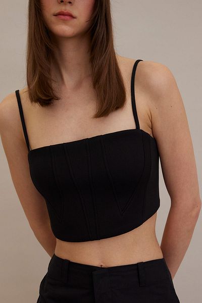 Manuka KOMPAKTER CUP BUSTIER SCHWARZ