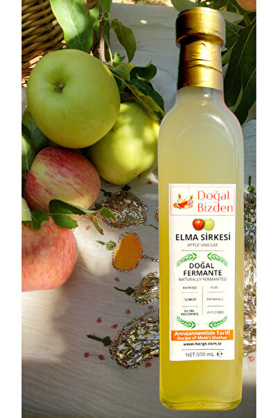 Yarımada Bahçe YB Doğal Elma Sirkesi Yumuşak Içim Apple Cider Vinegar 500ml Cam