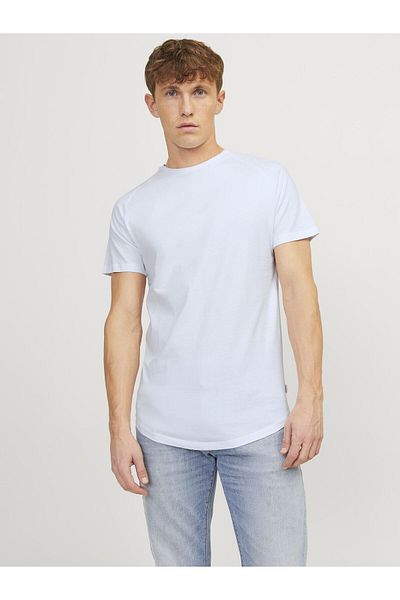 Jack & Jones Μπλουζάκι με στρογγυλή λαιμόκοψη Basic απλό λευκό χρώμα 12164936
