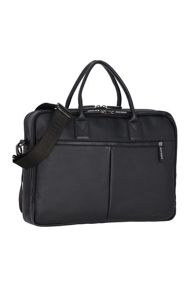 Davidoff Paris Aktentasche Leder 39 cm Laptopfach