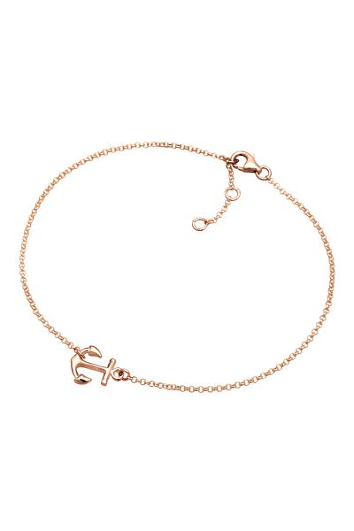 ELLI Fußschmuck Anker 925 Sterling Silber