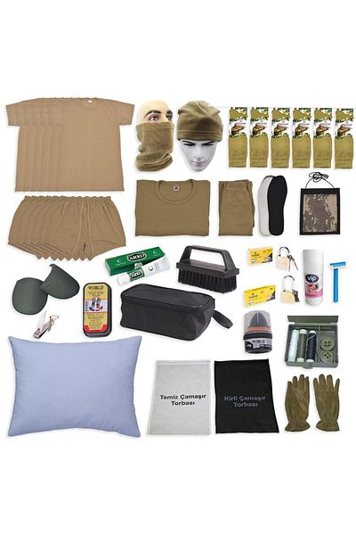 Ö ÖZMERT ASKERİ MALZEME Novice Soldier 6-Piece Winter Basic Set (K.K.K)