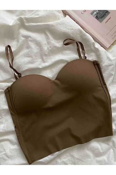 GARDIROZA Gloplu Askılı Crop Büstiyer Badi Body Bady Atlet