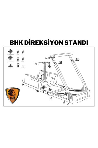 Bhk Kart Thrustmaster Uyumlu Direksiyon Standı-1
