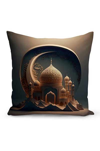 Bertille Home Серия Ramadan Двустранна калъфка за възглавница с дигитален печат (калъфка за възглавница Ramadan)