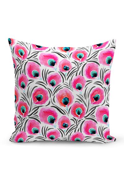 Bertille Home Κάλυμμα μαξιλαριού ριχτάρι σειράς Classic με ψηφιακή εκτύπωση διπλής όψης
