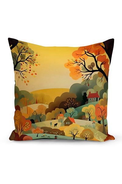 Bertille Home Κάλυμμα μαξιλαριού ριχτάρι σειράς Classic με ψηφιακή εκτύπωση διπλής όψης