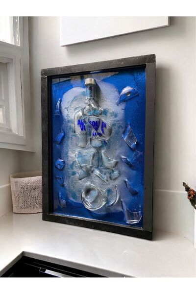 adivardesign KIRIK ŞİŞE ÜÇ BOYUTLU TABLO