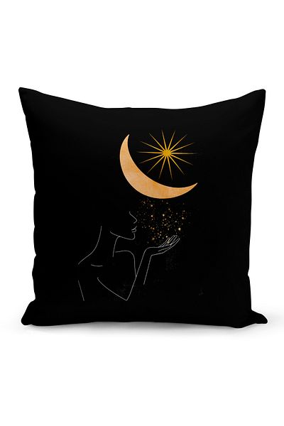 Bertille Home Husă de pernă cu imprimare digitală pe două fețe din seria Bohemian (husă de pernă boemă)