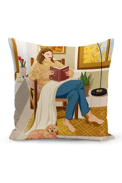 Bertille Home Bohemian Series Double Sided Digital Printed Throw Pillow Case (Bohemian Cushion Cover)