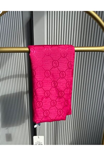 FRESCO SCARFS حجاب حجاب مونوغرام وشاح جاكار لامع*فوشيا