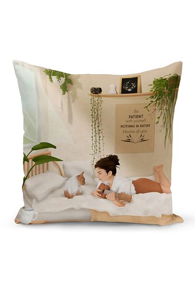 Bertille Home Κάλυμμα μαξιλαριού ριχτάρι διπλής όψης σειράς Bohemian (Κάλυμμα μαξιλαριού Bohemian)