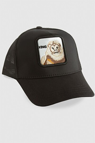 AKSESUARIM Шапка с бродерия на лъв
