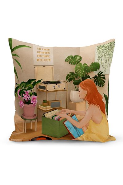 Bertille Home Κάλυμμα μαξιλαριού ριχτάρι διπλής όψης σειράς Bohemian (Κάλυμμα μαξιλαριού Bohemian)