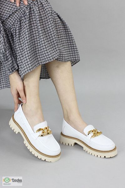 Mammamia Women's Genuine Leather Orthopedic Daily Loafer Shoes M25/YA-MİU
