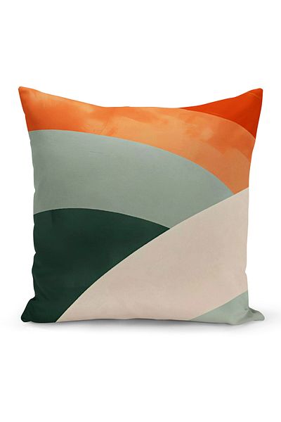 Bertille Home Seria Husă de pernă cu imprimare digitală minimalistă pe două fețe