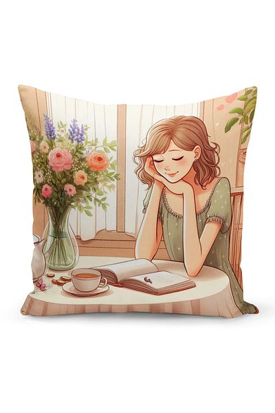 Bertille Home Серия Bohemian Двустранна калъфка за възглавница с цифров печат (Bohemian калъфка за възглавница)