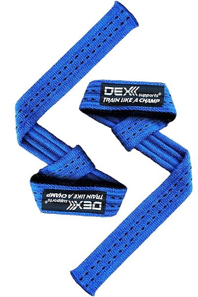 Dex Supports Lasting Energy Weight Lifting Strap Weight Belt Lifting Straps Fitness Weight Strap Pro Blue
