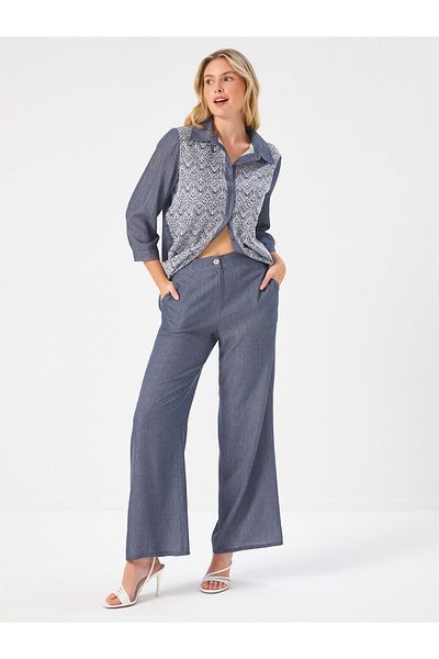 Faik Sönmez Παντελόνι Comfort Fit με ελαστική μέση 68535