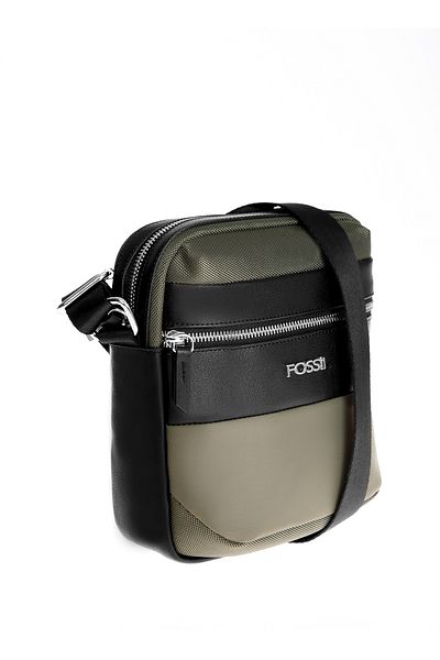 Fossil Khaki 19x22x10 cm Men's Crossbody Bag 01FS2051