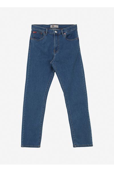 Lee Cooper Normal Waist Straight Men's Denim Pants 242 Lcm 121076 Ricky Oldham Deep Bl