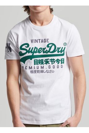 SUPERDRY Bisiklet Yaka Bask l Beyaz Erkek T Shirt M1011356A01C VL TEE Fiyat Yorumlar Trendyol