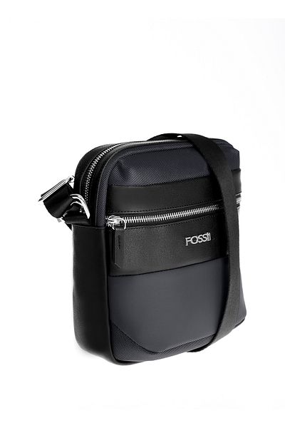 Fossil Black 19x22x10 cm Men's Crossbody Bag 01FS2051