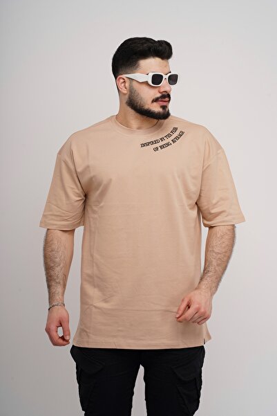 Est Estola Ανδρικό υπερμεγέθη 100% βαμβακερό ύφασμα με χοντρή υφή Crew λαιμόκοψη