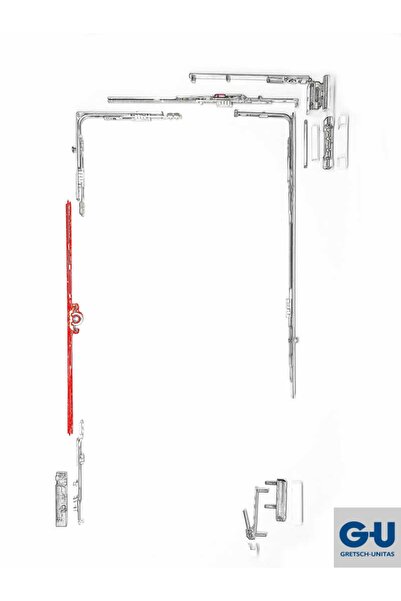 AZRAYAPI GU Marka 15mm Göbek 951-1200 x 1201-1700 mm(GenişlikxYükseklik)Çift ...