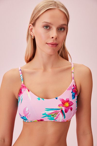 SUWEN Schlichtes Bralette-Bikinioberteil