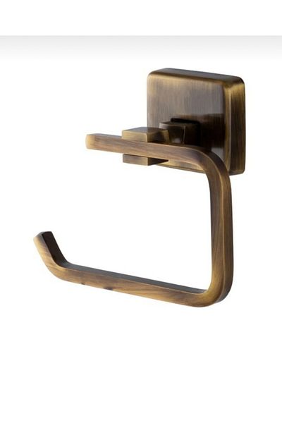 İSAOĞLU YAPI Antique Gold Toilet Paper Holder Antique Paper Holder Brass Stainless Premium