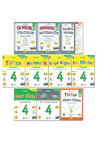 Üçgen Yayıncılık üçgen 4. sınıf set (10 kitap )