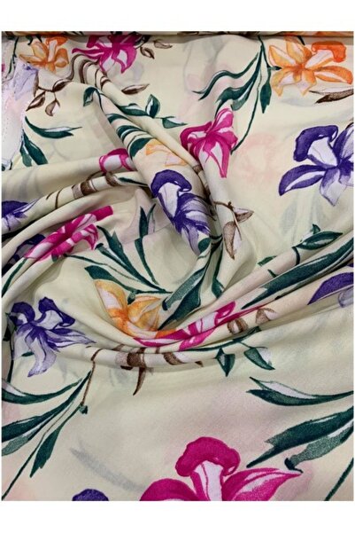 Evimmis Бавовняна тканина з візерунком, віскозна, для суконь, спідниць, шаров...