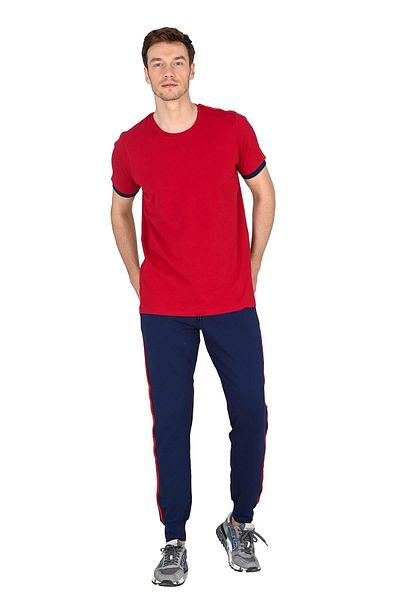 Jiber Men's Claret Red Tracksuit Set 15208