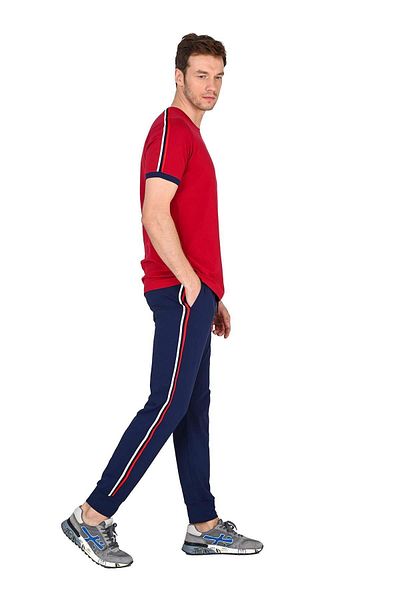 Jiber Men's Claret Red Tracksuit Set 15208