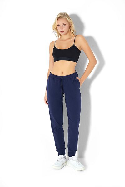 Jiber Pantaloni de sport cu două fire de damă bleumarin 2726