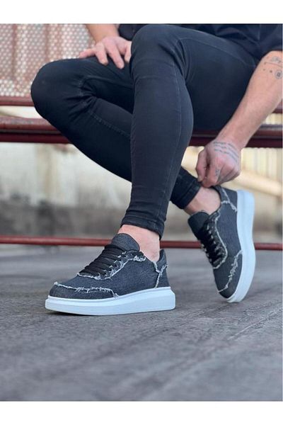 BPM Wagoon WG018 Gray Denim Men's Casual Shoes