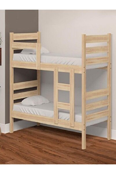 shardywood Ahşap Modern Natural Çift Katlı Ranza