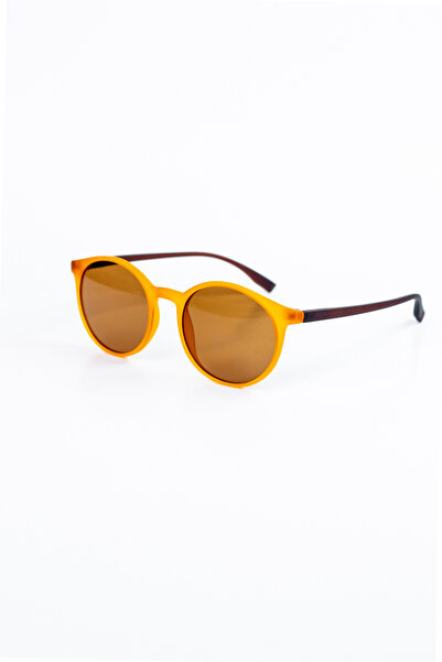 By Donetto Yeni-Phera Orange Adult Bone Sunglasses