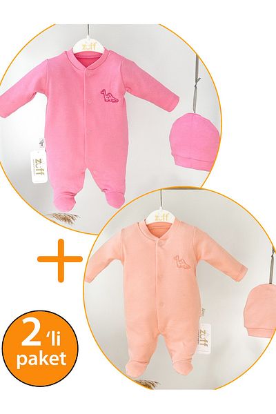 Zuff Baby GIRL PREMATURE BABY BALLS AND HAT 2-PACK