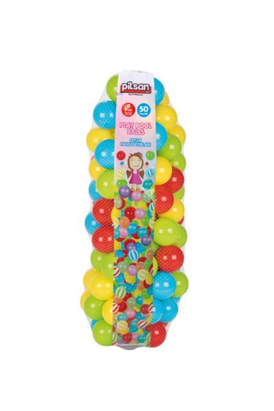PİLSAN Pilsan 06-407 9 cm 50 Pieces Play Pool Balls in Net