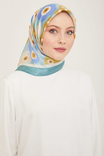 Armine - Silk Scarf 24 Spring Summer Sura Silk Blue 9106-02s