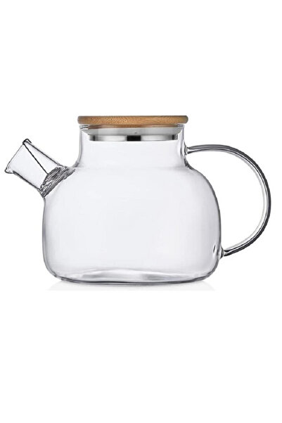 Verona Bambu Kapaklı Cam Demlik 1000ml