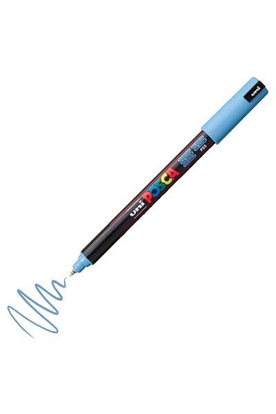 Uni Posca PC-1mr - 0.7 Mm.Glacier Blue Painting Marker