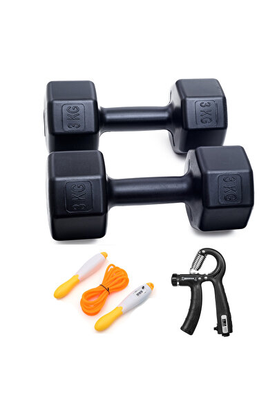 Besinistanbul 3 KG DAMBIL X 2 ADET = 6 KG +  SAYAÇLI AYARLANABİLİR EL YAYI + ...