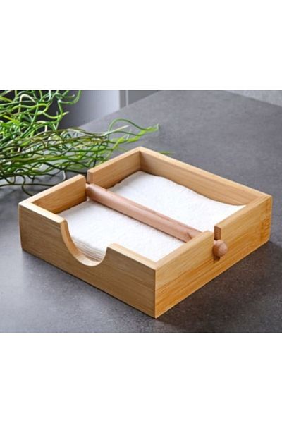 umut züccaciye bamboo napkin holder modern design